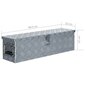 vidaXL alumiiniumist kast 80,5 x 22 x 22 cm, hõbedane цена и информация | Tööriistakastid, tööriistahoidjad | kaup24.ee