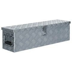 vidaXL alumiiniumist kast 80,5 x 22 x 22 cm, hõbedane hind ja info | Tööriistakastid, tööriistahoidjad | kaup24.ee