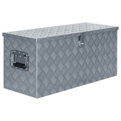 vidaXL alumiiniumist kast 90,5 x 35 x 40 cm, hõbedane цена и информация | Ящики для инструментов, держатели | kaup24.ee