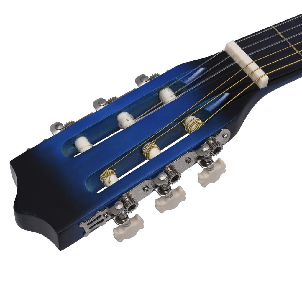 vidaXL klassikaline kitarr algajatele ja lastele, sinine 1/2 34" hind ja info | Kitarrid | kaup24.ee