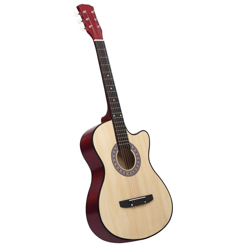vidaXL 12-osaline akustilise kitarri komplekt 6 keelega, 38'' цена и информация | Kitarrid | kaup24.ee