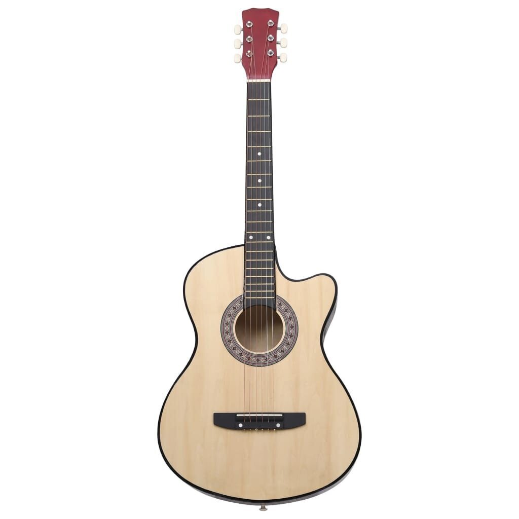 vidaXL 12-osaline akustilise kitarri komplekt 6 keelega, 38'' цена и информация | Kitarrid | kaup24.ee