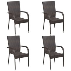 Уличные стулья VidaXL, коричневые цена и информация | Уличные cтулья | kaup24.ee