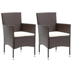 Уличные стулья VidaXL, коричневые цена и информация | Садовые стулья, кресла, пуфы | kaup24.ee