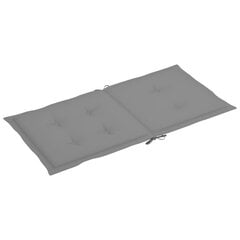 vidaXL aiatooli istmepadjad 4 tk hall 100 x 50 x 3 cm цена и информация | Подушки, наволочки, чехлы | kaup24.ee