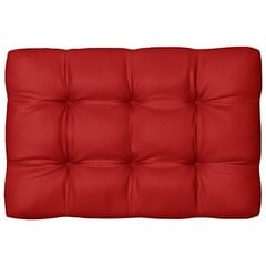 vidaXL euroaluse istumispadi, punane, 120x80x12 cm, kangast hind ja info | Toolipadjad ja -katted | kaup24.ee