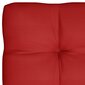 vidaXL euroaluse istumispadi, punane, 120x80x12 cm, kangast цена и информация | Toolipadjad ja -katted | kaup24.ee