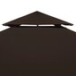 vidaXL kahekordne varjualuse katus 310 g/m² 3 x 3 m, pruun hind ja info | Varikatused ja aiapaviljonid | kaup24.ee