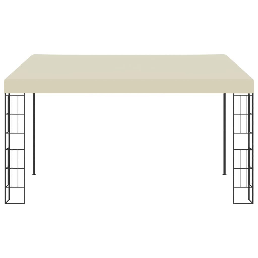 vidaXL seinale kinnitatav varjualune 3 x 4 m, kreemjasvalge, kangas hind ja info | Varikatused ja aiapaviljonid | kaup24.ee