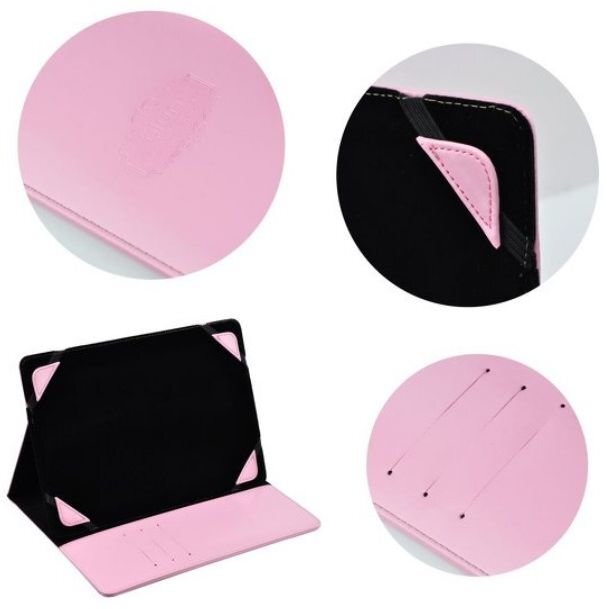 Kaitseümbris Blun sobib tahvelarvutitele 10", roosa hind ja info | Tahvelarvuti kaaned ja kotid | kaup24.ee