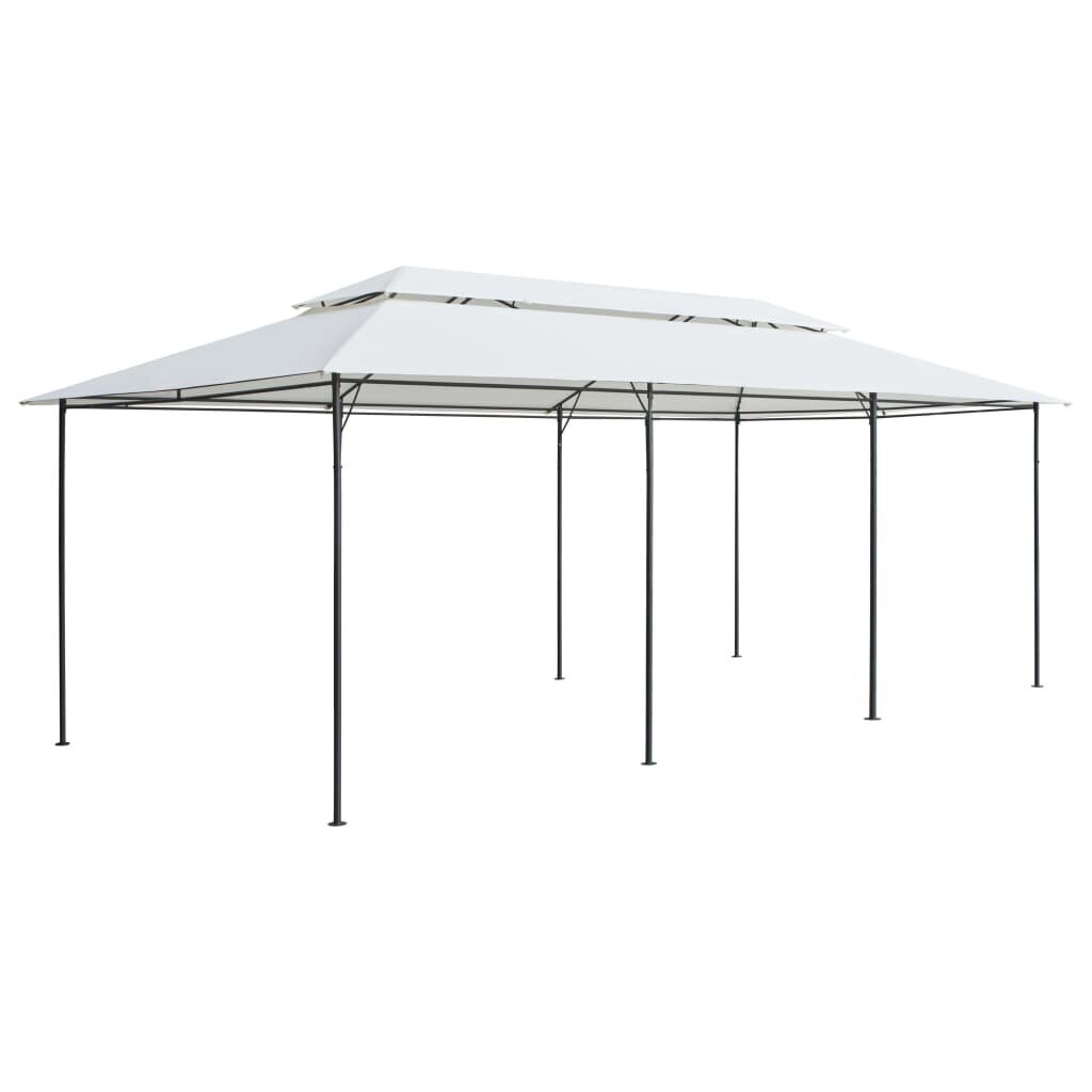 vidaXL varikatus, 600 x 298 x 270 cm, valge, 180 g/m² цена и информация | Varikatused ja aiapaviljonid | kaup24.ee