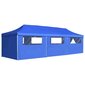 vidaXL kokkupandav pop-up peotelk 8 külgseinaga, 870 x 291 x 315 cm, sinine hind ja info | Varikatused ja aiapaviljonid | kaup24.ee