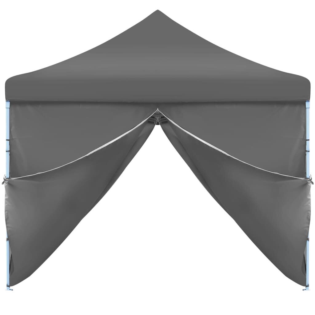 vidaXL kokkupandav pop-up peotelk 8 külgseinaga 870 x 291 x 315 cm antratsiithall цена и информация | Varikatused ja aiapaviljonid | kaup24.ee