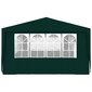 vidaXL professionaalne peotelk külgseintega, 4x9 m, roheline 90 g/m² цена и информация | Varikatused ja aiapaviljonid | kaup24.ee