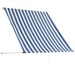 vidaXL kokkupandav varikatus, 150 x 150 cm, sinine ja valge цена и информация | Päikesevarjud, markiisid ja alused | kaup24.ee