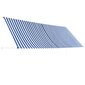 vidaXL kokkupandav varikatus, 400 x 150 cm, sinine ja valge hind ja info | Päikesevarjud, markiisid ja alused | kaup24.ee