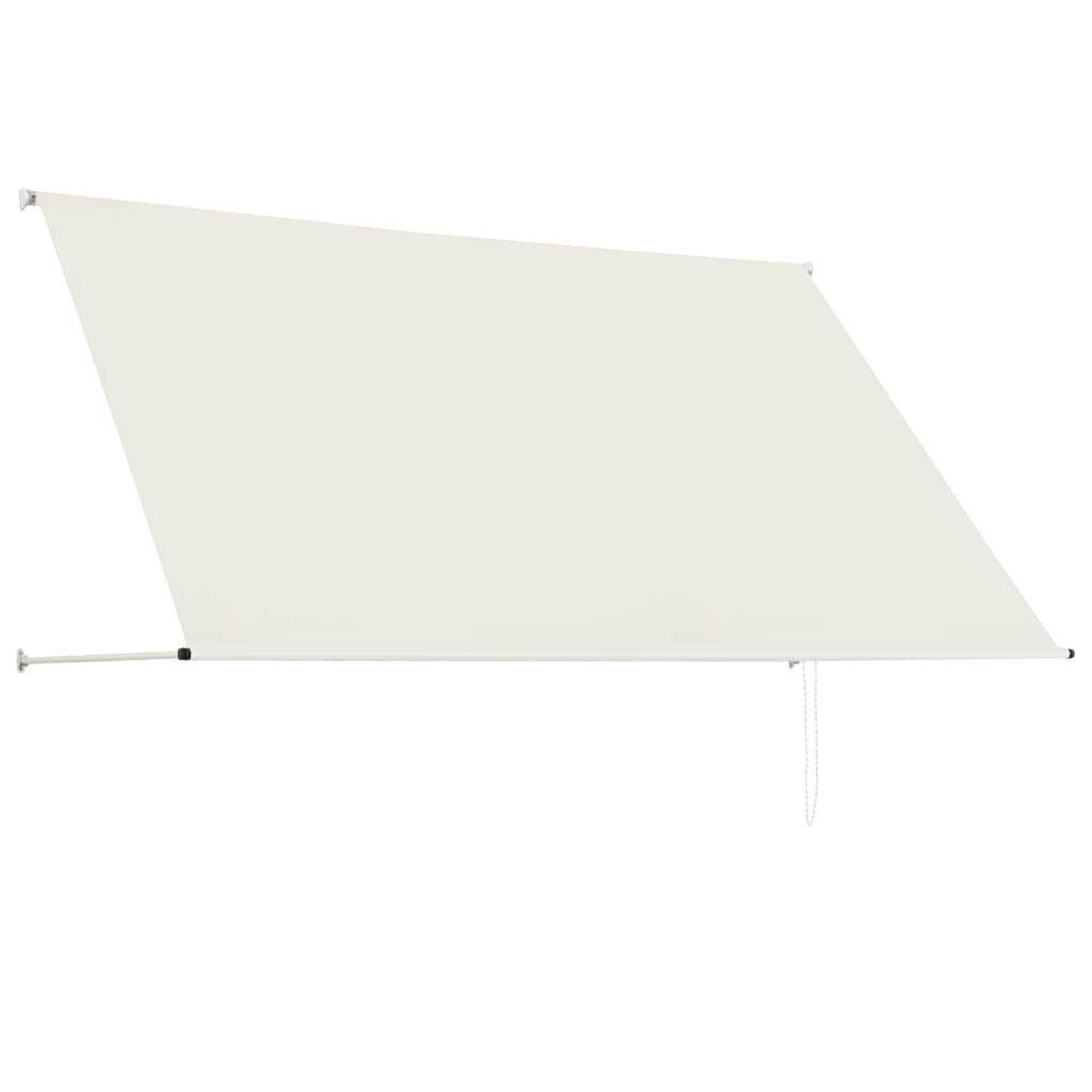 vidaXL kokkupandav varikatus, 250 x 150 cm, kreemjas hind ja info | Päikesevarjud, markiisid ja alused | kaup24.ee