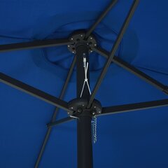 vidaXL päikesevari alumiiniumpostiga, 460 x 270 cm, sinine цена и информация | Зонты, маркизы, стойки | kaup24.ee