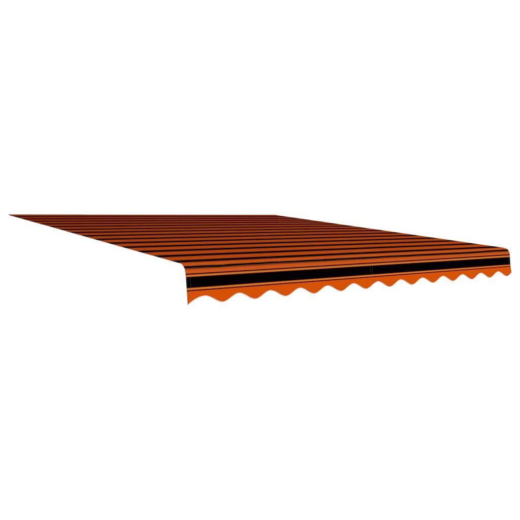 vidaXL varikatuse riie, oranž ja pruun, 300 x 250 cm hind ja info | Päikesevarjud, markiisid ja alused | kaup24.ee