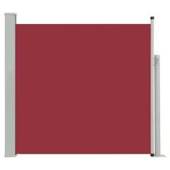 vidaXL lahtitõmmatav terrassi külgsein, 170 x 300 cm, punane hind ja info | Päikesevarjud, markiisid ja alused | kaup24.ee