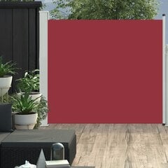 vidaXL lahtitõmmatav terrassi külgsein, 170 x 300 cm, punane hind ja info | Päikesevarjud, markiisid ja alused | kaup24.ee
