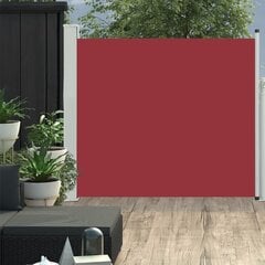 vidaXL lahtitõmmatav terrassi külgsein, 100 x 300 cm, punane цена и информация | Зонты, маркизы, стойки | kaup24.ee