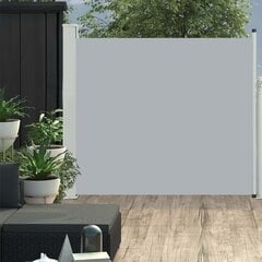 vidaXL lahtitõmmatav terrassi külgsein, 100 x 300 cm, hall hind ja info | Päikesevarjud, markiisid ja alused | kaup24.ee
