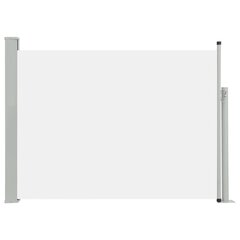 vidaXL lahtitõmmatav terrassi külgsein, 120 x 500 cm, kreemjasvalge цена и информация | Зонты, маркизы, стойки | kaup24.ee