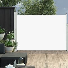 vidaXL lahtitõmmatav terrassi külgsein, 120 x 500 cm, kreemjasvalge hind ja info | Päikesevarjud, markiisid ja alused | kaup24.ee