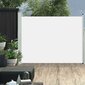 vidaXL lahtitõmmatav terrassi külgsein, 140 x 500 cm, kreemjasvalge hind ja info | Päikesevarjud, markiisid ja alused | kaup24.ee