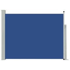 vidaXL lahtitõmmatav terrassi külgsein, 140 x 500 cm, sinine цена и информация | Зонты, маркизы, стойки | kaup24.ee