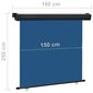 vidaXL rõdu külgsein, 160 x 250 cm, sinine hind ja info | Päikesevarjud, markiisid ja alused | kaup24.ee