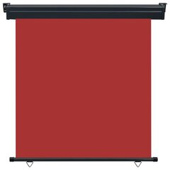 vidaXL rõdu külgsein, 170 x 250 cm, punane hind ja info | Päikesevarjud, markiisid ja alused | kaup24.ee