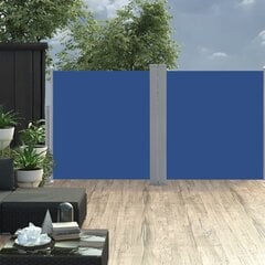 vidaXL lahtitõmmatav külgsein, sinine, 120 x 600 cm цена и информация | Зонты, маркизы, стойки | kaup24.ee