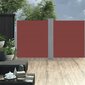 vidaXL lahtitõmmatav külgsein, pruun, 140 x 600 cm hind ja info | Päikesevarjud, markiisid ja alused | kaup24.ee