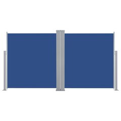 vidaXL lahtitõmmatav külgsein, sinine, 160 x 600 cm цена и информация | Зонты, маркизы, стойки | kaup24.ee