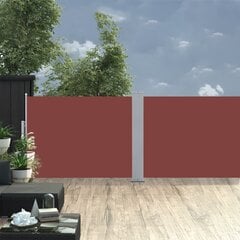 vidaXL lahtitõmmatav külgsein, pruun, 100 x 1000 cm hind ja info | Päikesevarjud, markiisid ja alused | kaup24.ee