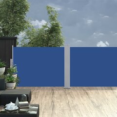 vidaXL lahtitõmmatav külgsein, sinine, 100 x 1000 cm hind ja info | Päikesevarjud, markiisid ja alused | kaup24.ee