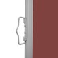 vidaXL lahtitõmmatav külgsein, pruun, 120 x 1000 cm hind ja info | Päikesevarjud, markiisid ja alused | kaup24.ee