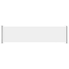 vidaXL lahtitõmmatav terrassi külgsein, 600 x 160 cm, kreemjas цена и информация | Зонты, маркизы, стойки | kaup24.ee