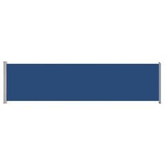 vidaXL lahtitõmmatav terrassi külgsein, 600 x 160 cm, sinine цена и информация | Зонты, маркизы, стойки | kaup24.ee
