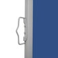 vidaXL lahtitõmmatav terrassi külgsein, 600 x 160 cm, sinine цена и информация | Päikesevarjud, markiisid ja alused | kaup24.ee
