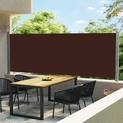 vidaXL lahtitõmmatav terrassi külgsein, 600 x 160 cm, pruun hind ja info | Päikesevarjud, markiisid ja alused | kaup24.ee