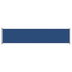 vidaXL lahtitõmmatav terrassi külgsein, 140 x 600 cm, sinine цена и информация | Зонты, маркизы, стойки | kaup24.ee