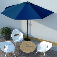 vidaXL rõdu päikesevari alumiiniumpost, sinine 300x150x253 cm poolümar цена и информация | Зонты, маркизы, стойки | kaup24.ee