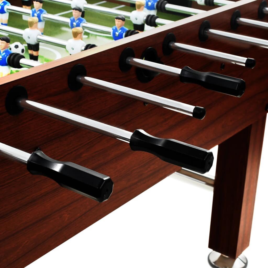 vidaXL lauajalgpalli laud, teras, 140 x 74,5 x 87,5 cm, 60 kg, pruun hind ja info | Lauamängud ja mõistatused | kaup24.ee