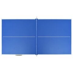 vidaXL 150 cm lauatennise laud võrguga 152 x 76 x 66 cm, sinine hind ja info | Lauamängud ja mõistatused | kaup24.ee