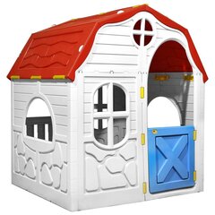 vidaXL laste kokkupandav mängumaja töötava ukse ja akendega цена и информация | Детские игровые домики | kaup24.ee