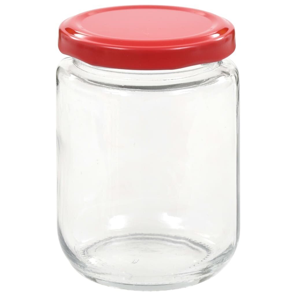 vidaXL klaasist moosipurgid punaste kaantega 48 tk, 230 ml hind ja info | Hoidistamiseks | kaup24.ee