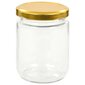 vidaXL klaasist moosipurgid kuldsete kaantega 96 tk, 230 ml цена и информация | Hoidistamiseks | kaup24.ee